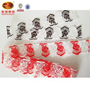 বিবাহের পোশাকের জন্য অর্গানজা ট্রিমিং লেইস ব্রাইডাল লেইস